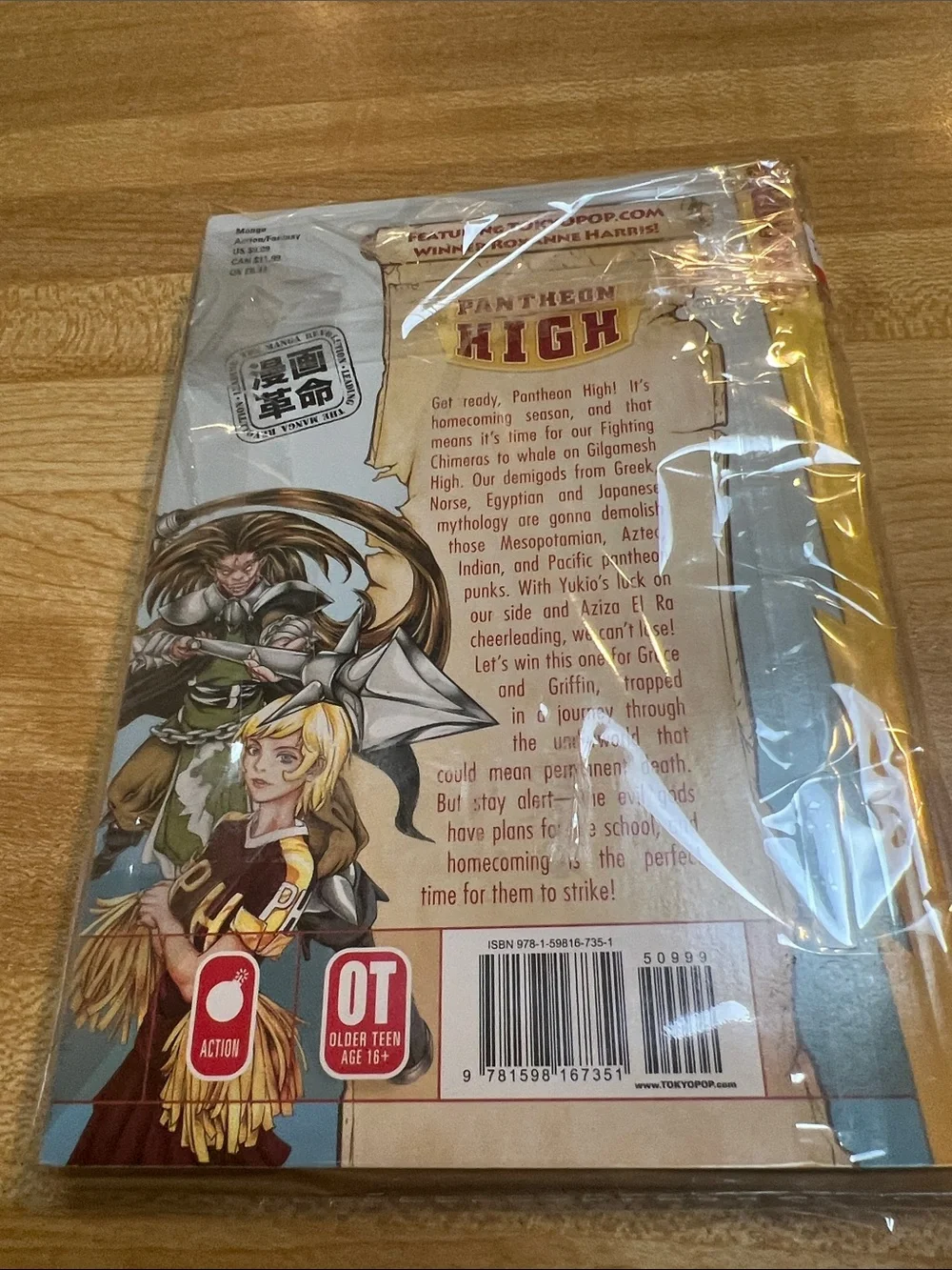 #2876**Pantheon High Graphic Novel - Green & Yellow Cover